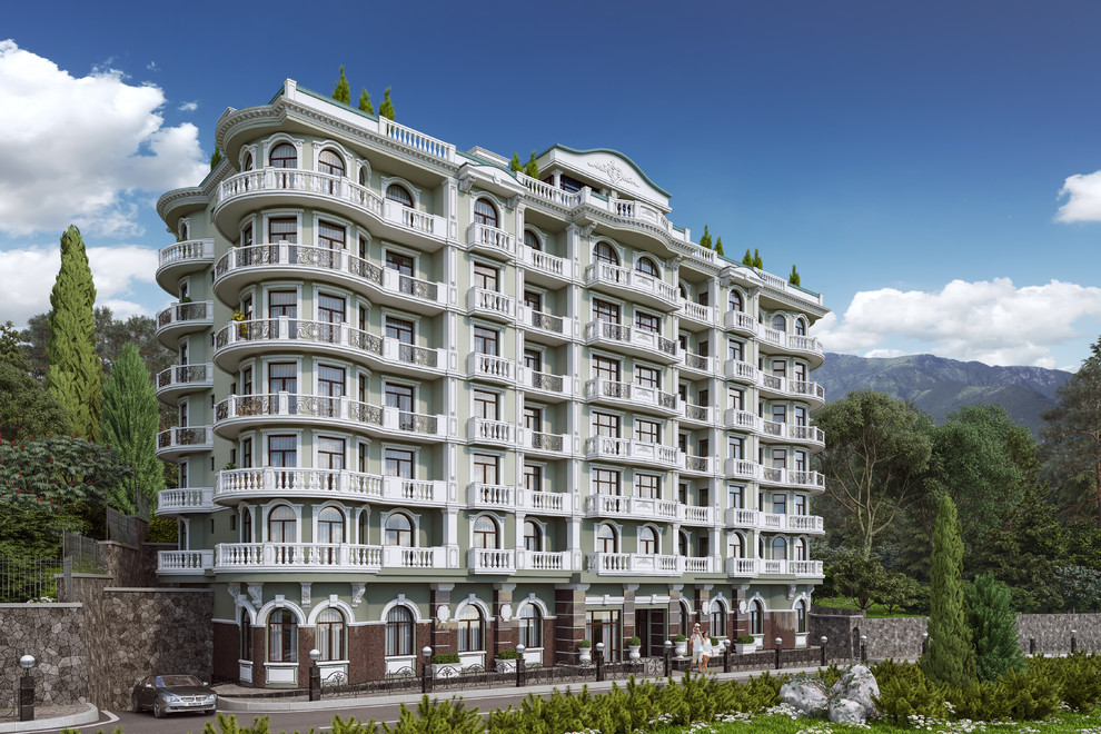 Фасад ЖК Бархатный Сезон