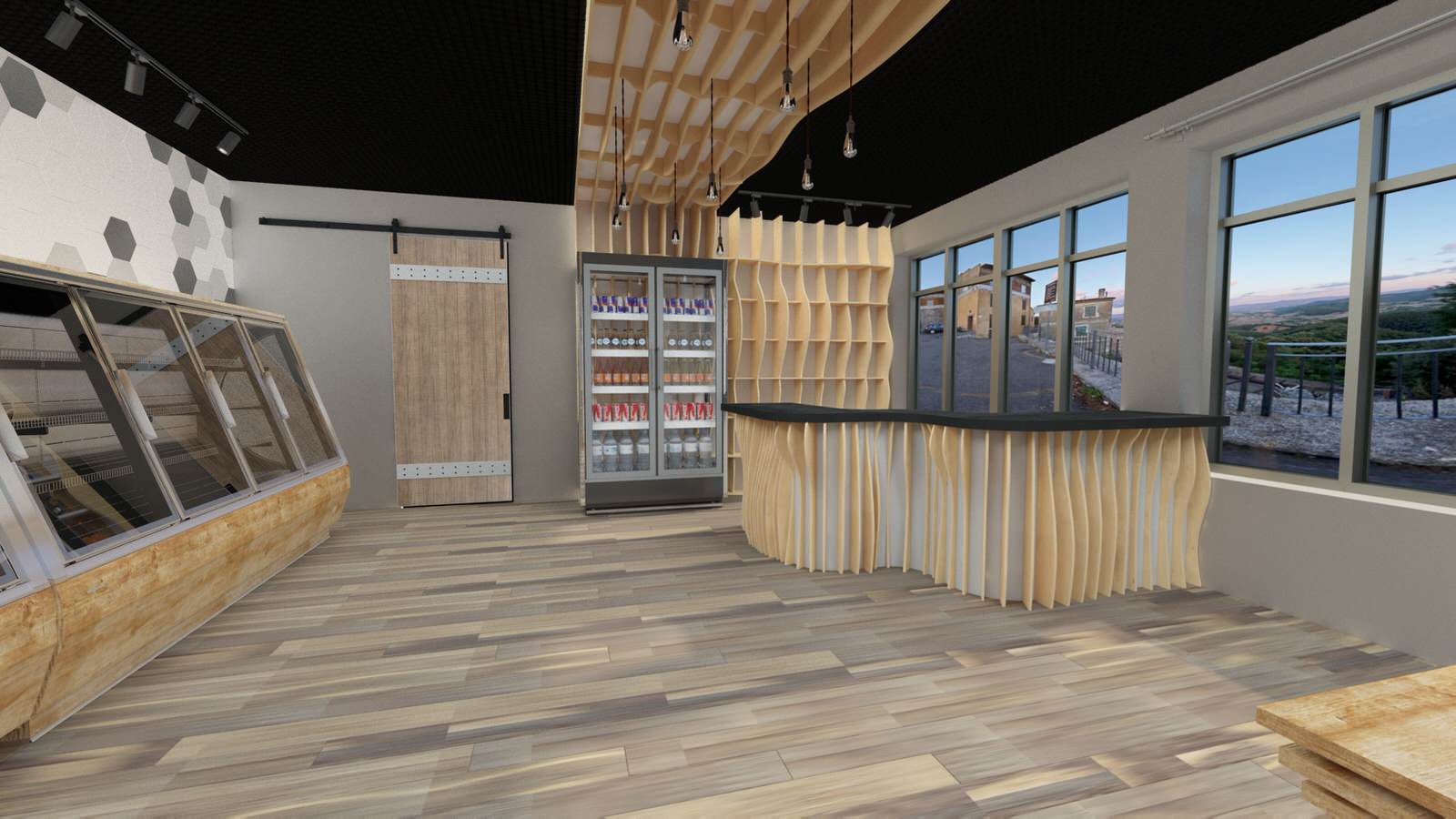 Визуализация рыбного магазина