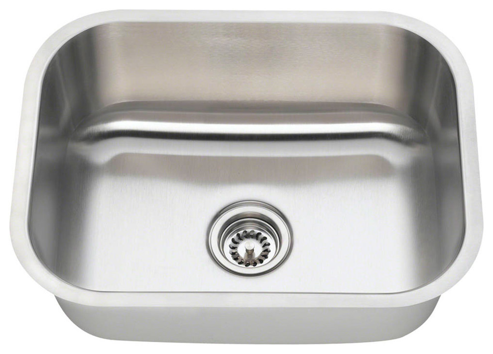 Polaris P8132-16 Single Bowl Stainless Steel Sink