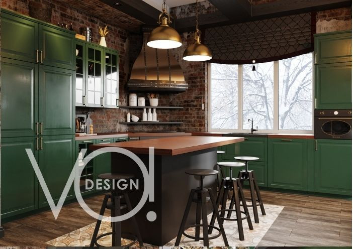 Общественная зона, прихожая, гостиная столовая и кухня