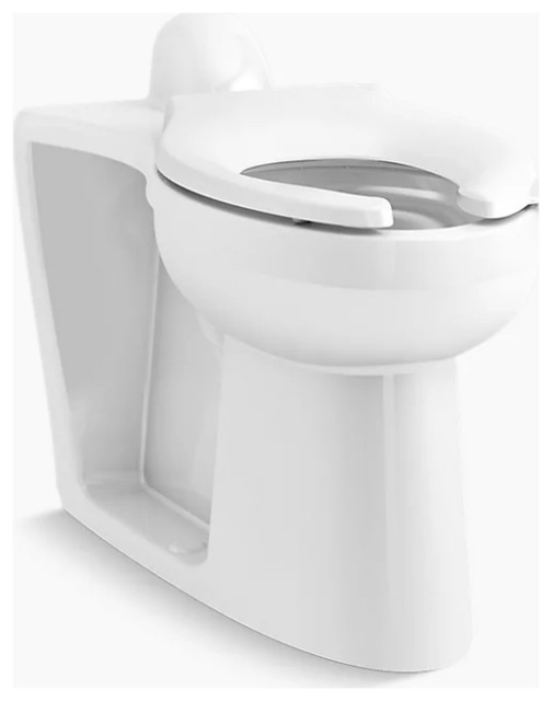 Kohler FloorMounted Rear Spud Flushometer Bowl Contemporary