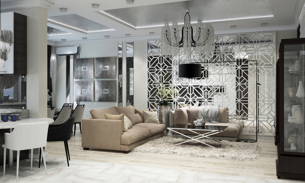 Квартира в Краснодаре - Изысканность стиля Гостиная-вариант 2