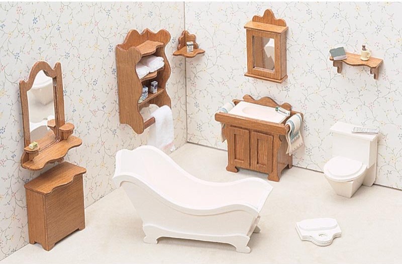 Greenleaf Bathroom Furniture Kit Set - 1 Inch Scale - 7204
