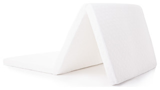 Lucid 3" Folding Mattress With Soft Memory Foam Layer, Twin Size - Contemporary - Futon Mattresses - by Linenspa