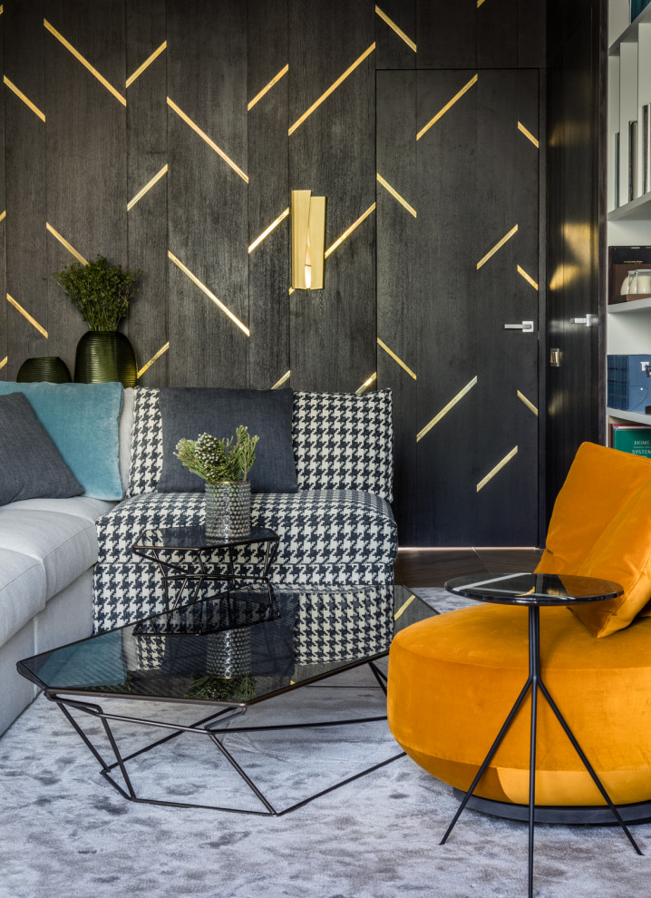 Яркая квартира с элементами из латуни