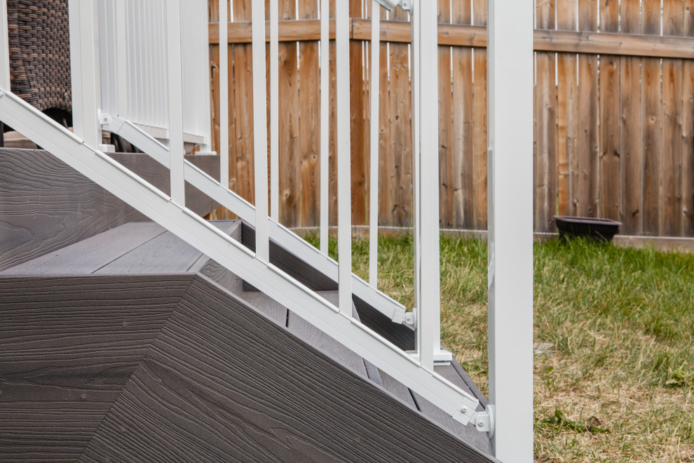 Deck - small backyard deck idea in Calgary
