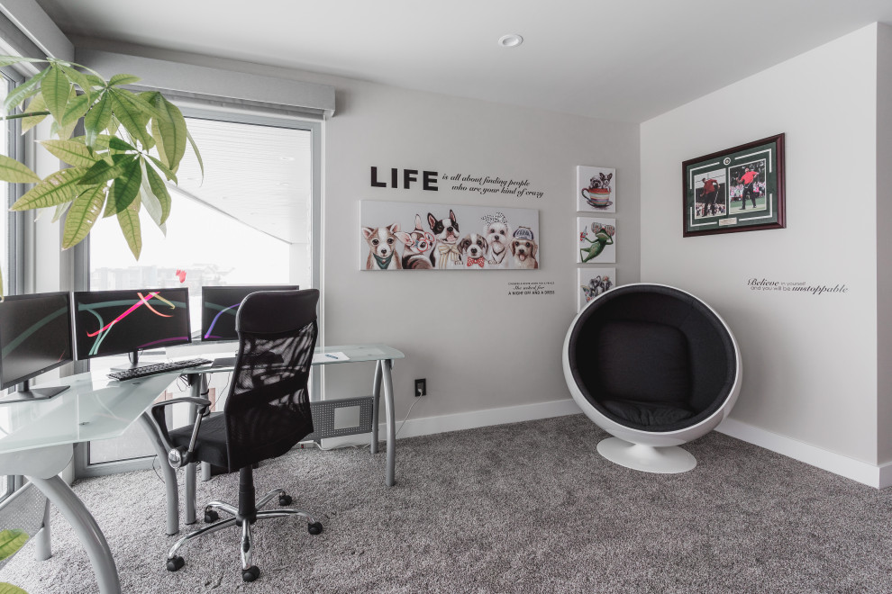 Trendy home design photo in Edmonton