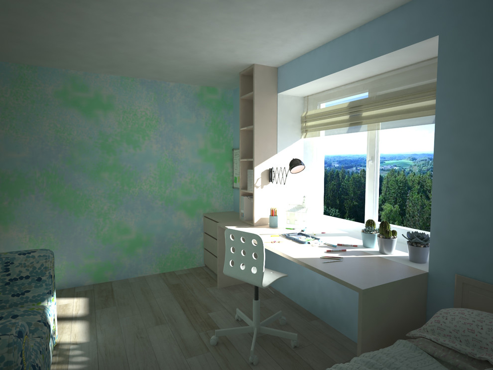 Самара, ул. Гая. Дизайн-проект квартиры для семьи с двумя детьми.