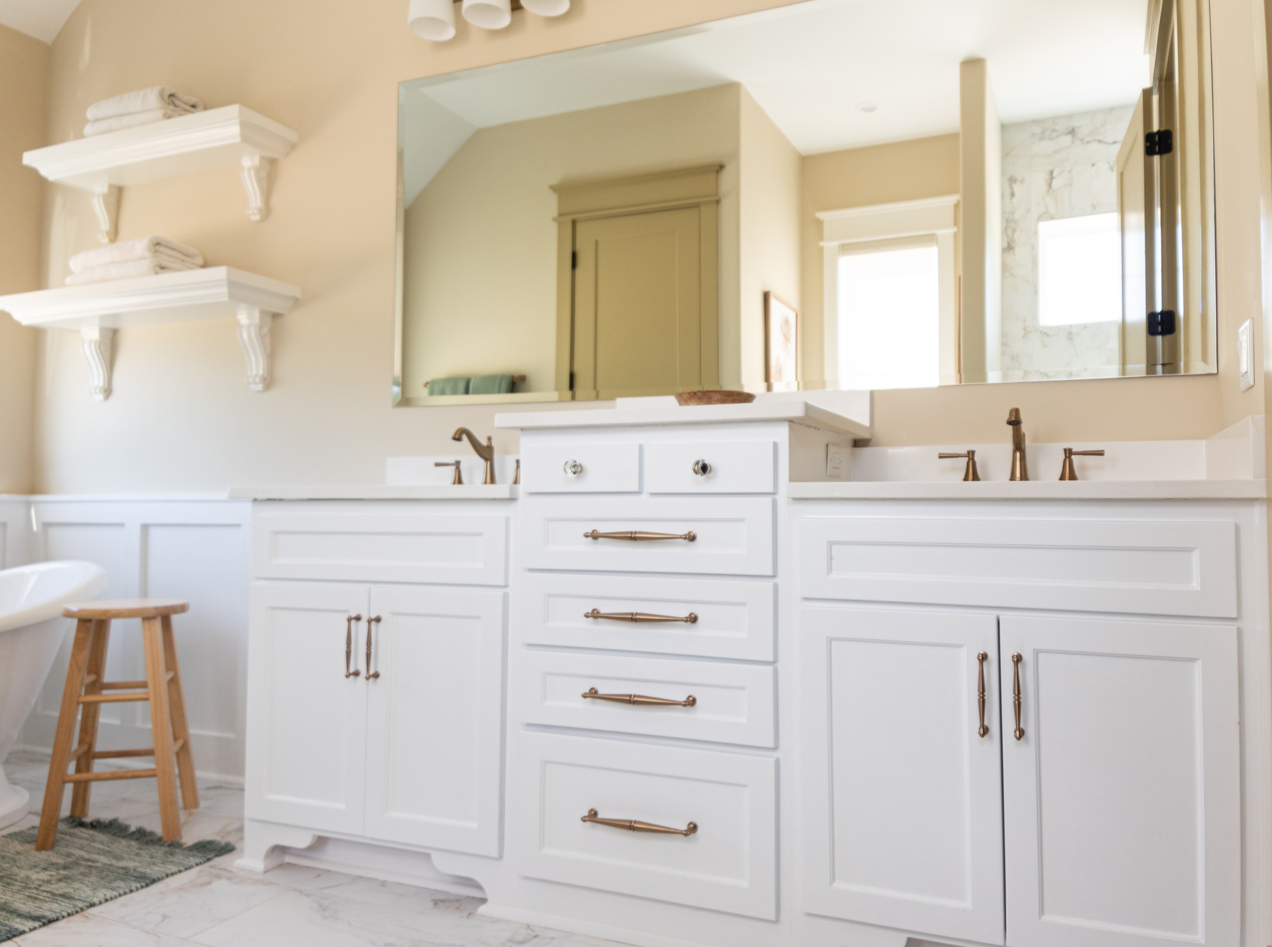 Primary Bathroom Vanity and Details