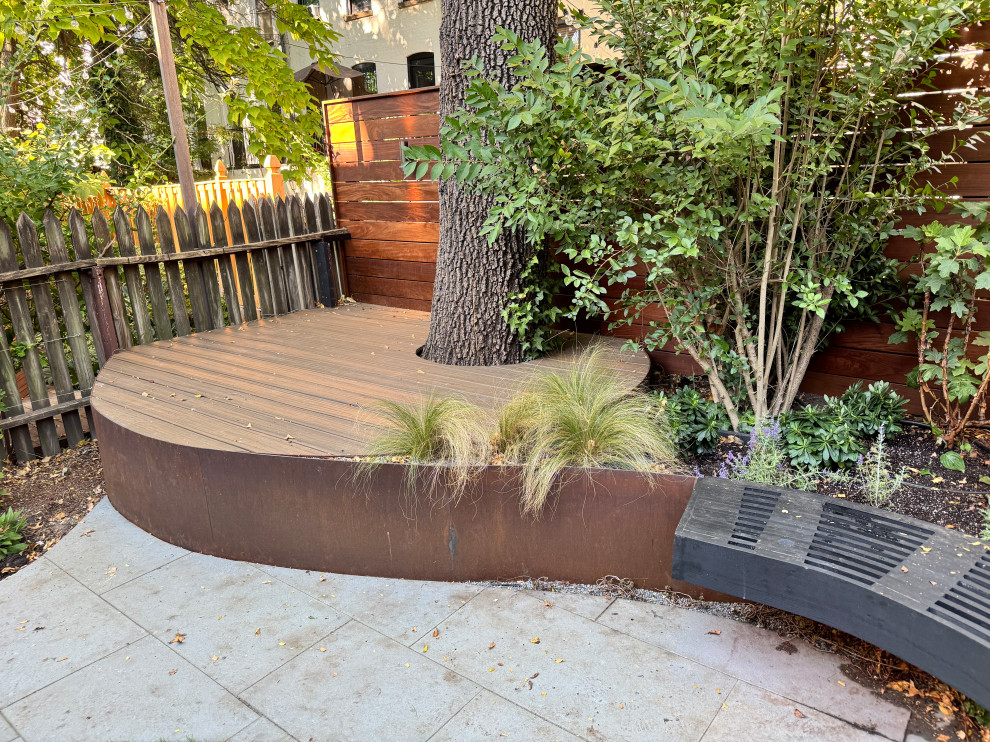 Park Slope curvy garden