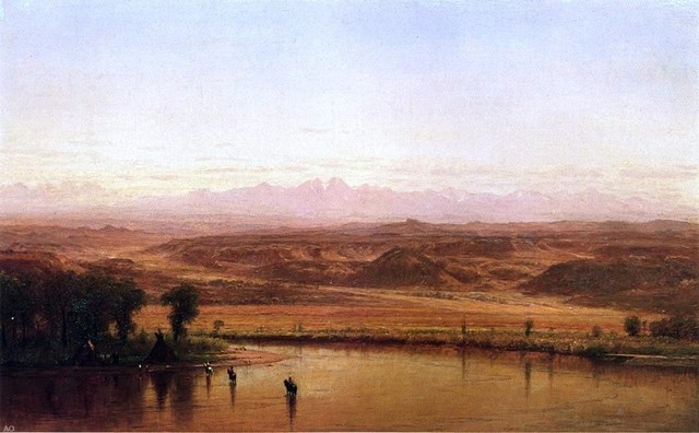 Thomas Worthington Whittredge Along the Platte River Colorado