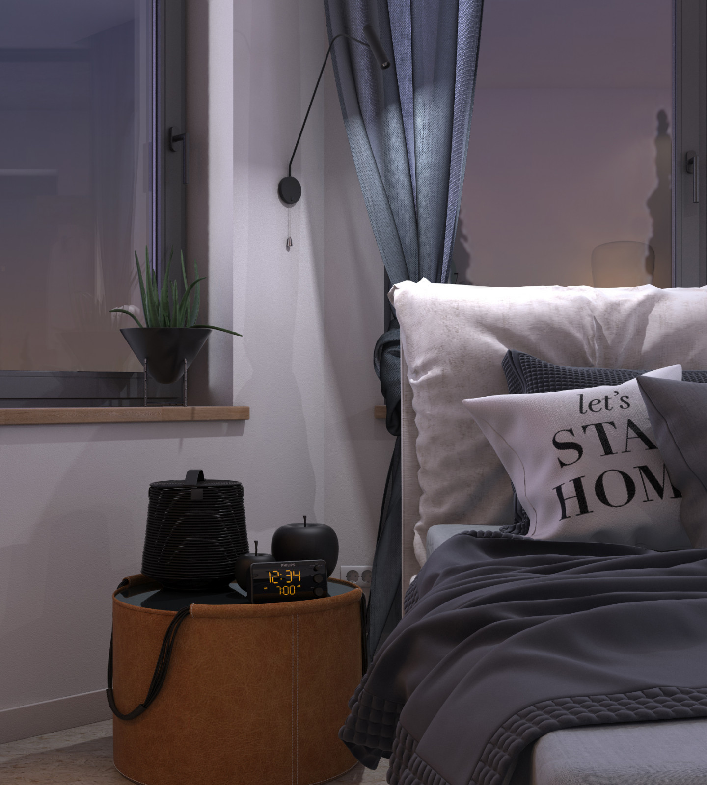 Спальня в загородном доме