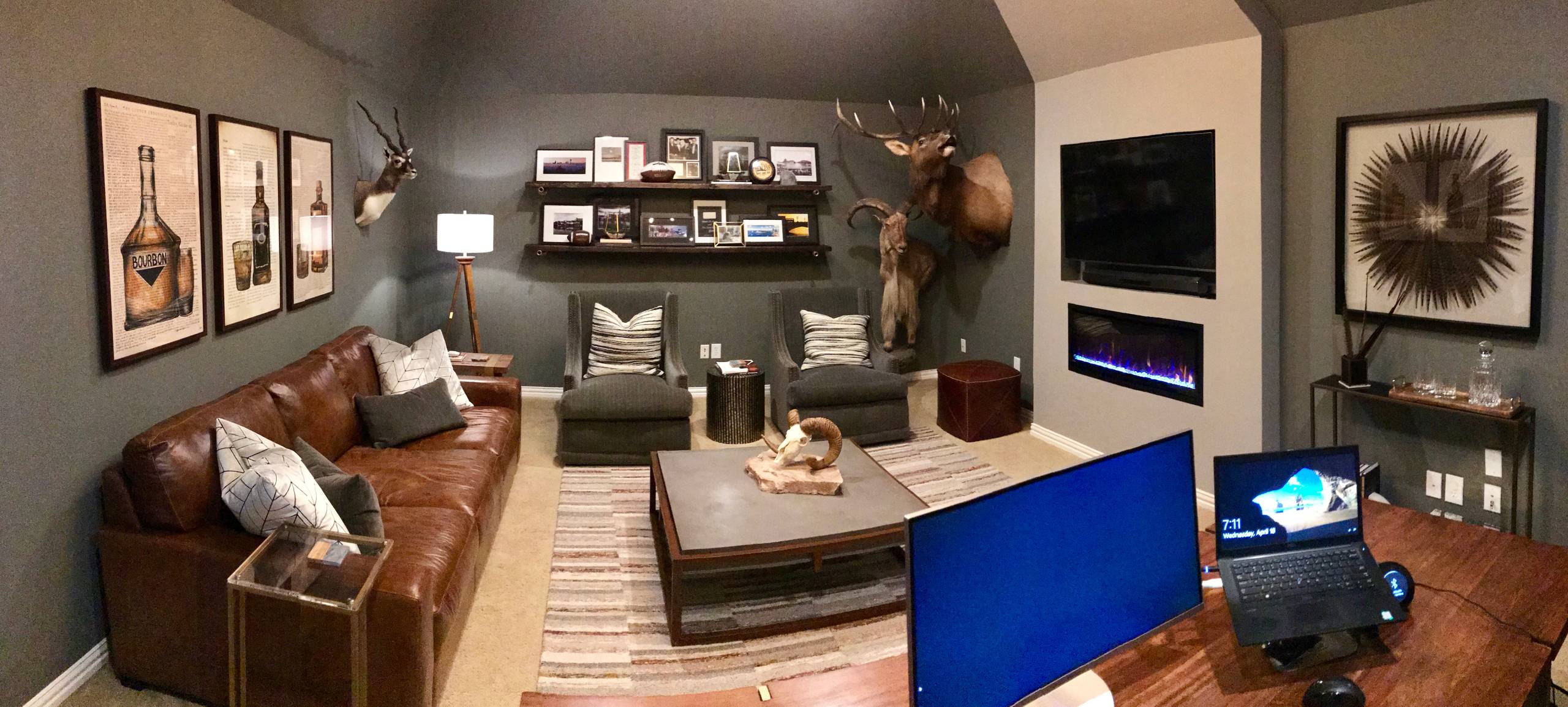 Rustic Luxe Man Cave