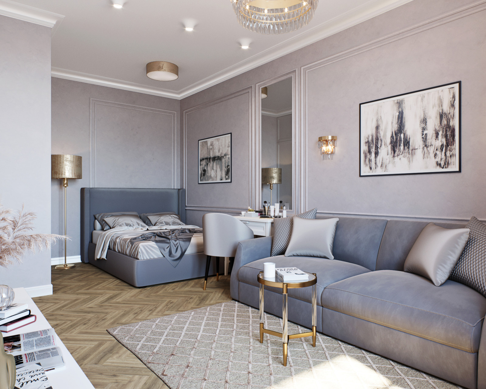 Дизайн однушки в сталинском доме в Москве