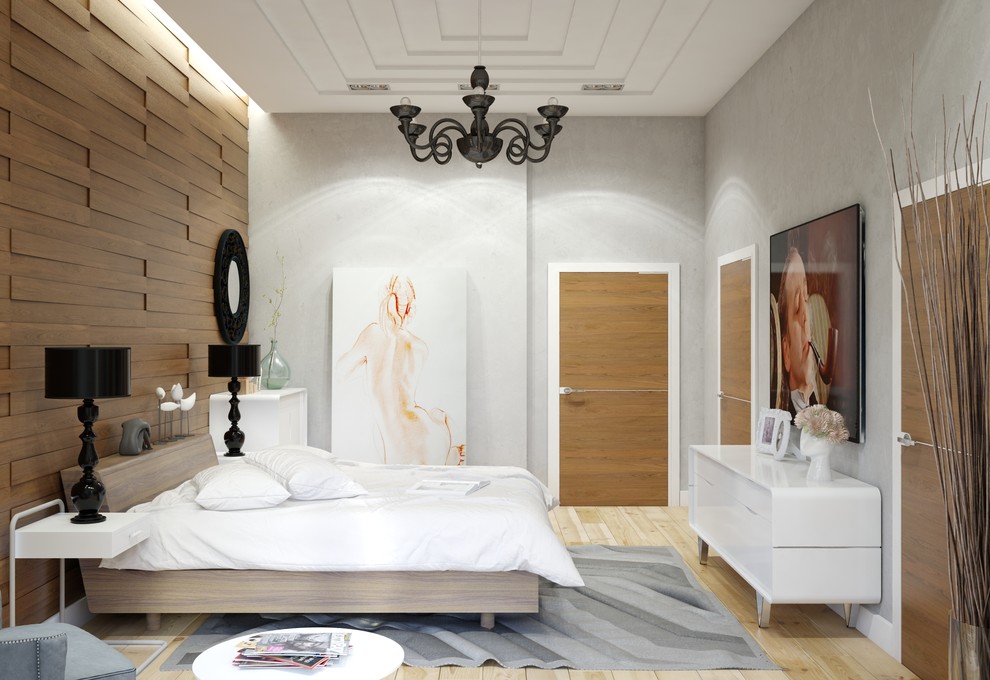 Интерьер двухэтажного загородного дома