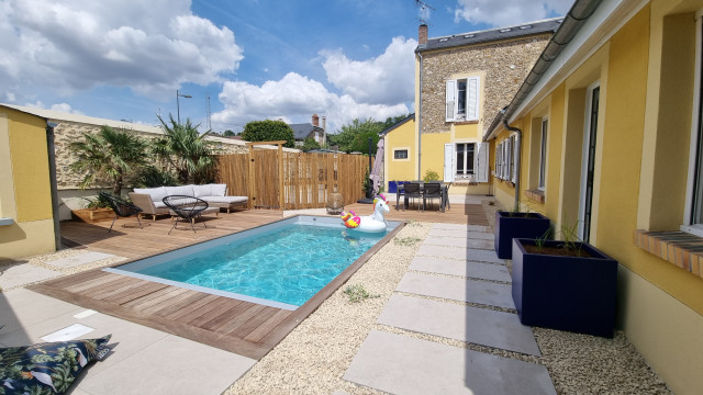 Am&eacute;nagement d'une cour middelhavsstil-pool