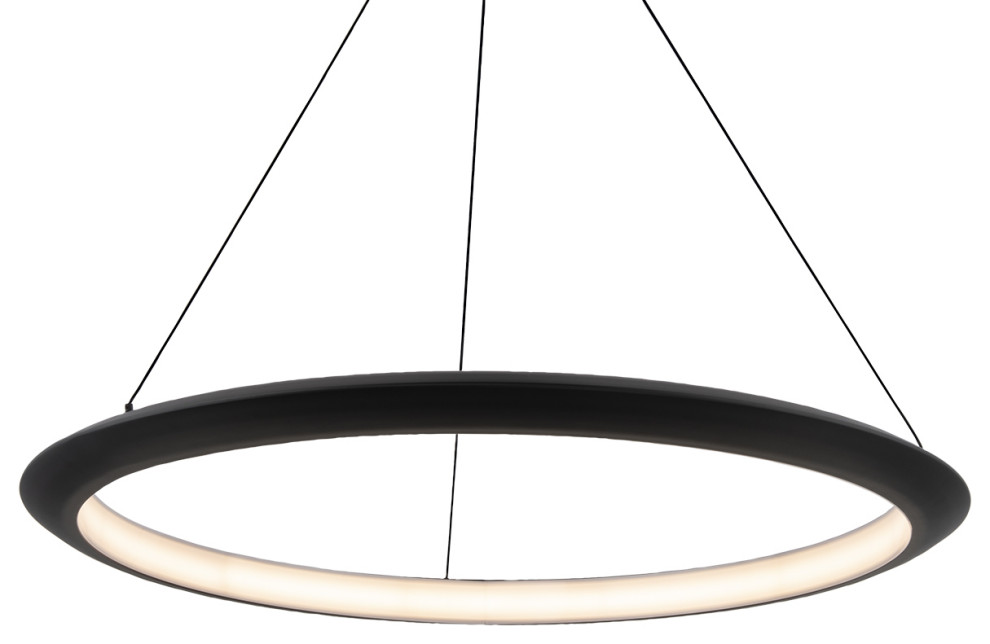 The Ring LED Pendant in Black