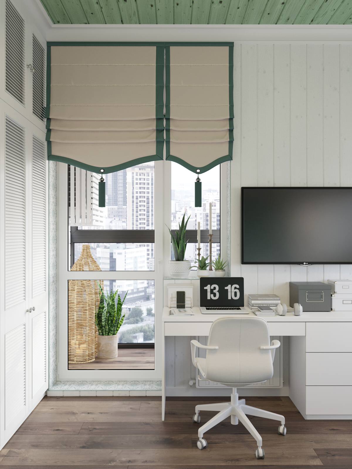 Дизайн спальни и балкона