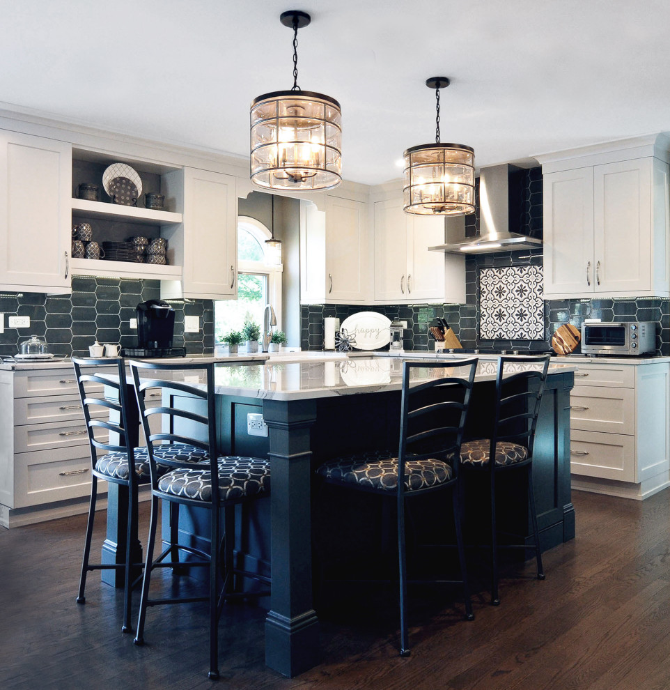 Transitional kitchen photo in Chicago