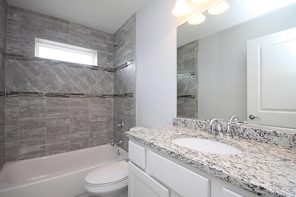 Transitional home design photo in Chicago