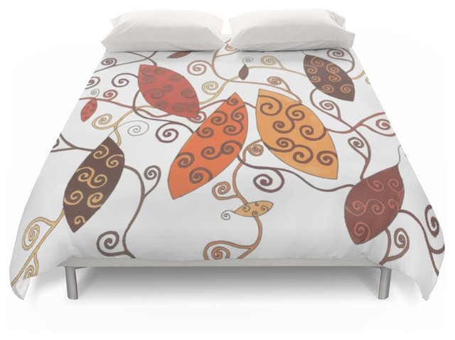 Falling Fancy Duvet Cover Contemporary Duvet Covers And Duvet