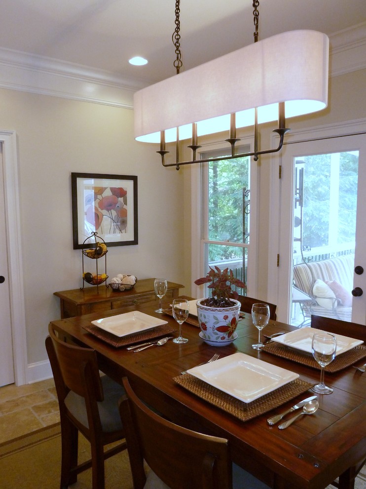 Photo of a contemporary dining room in Atlanta.