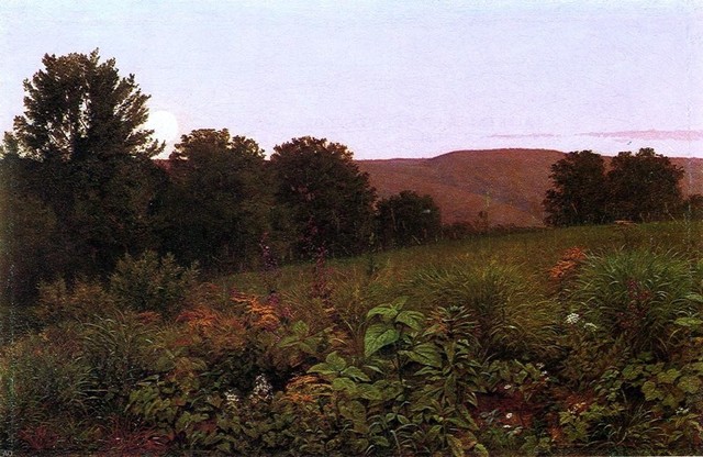 William Trost Richards Sunset On The Meadow Canvas Print William Trost Richards Sunset On The Meadow Canvas Print