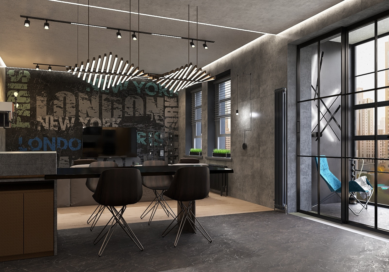 Брутальная двушка для холостяка