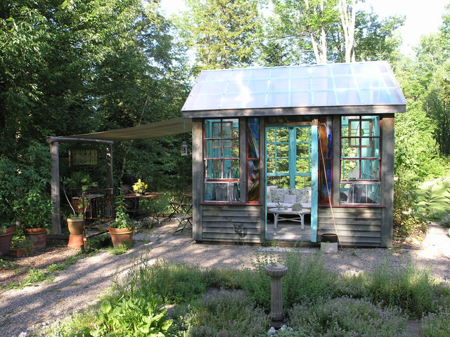 Adirondack Style Inside & Out rustic-shed
