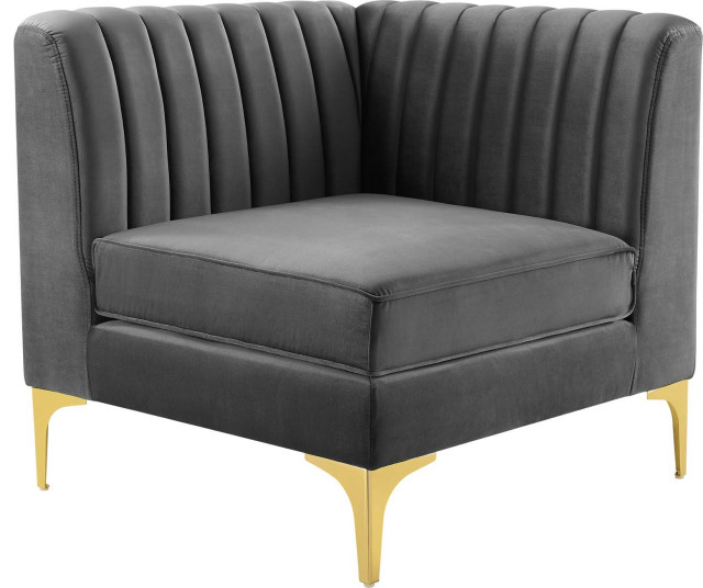 Swan Channel Sectional Sofa Corner Chair Midcentury Armchairs And