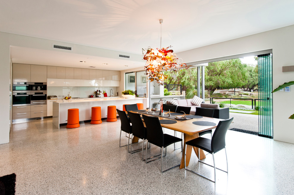 Modern dining room in Perth.