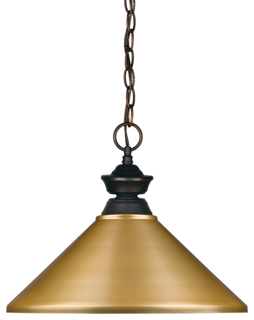 Riviera Collection 1 Light Pendant in Olde Bronze Finish
