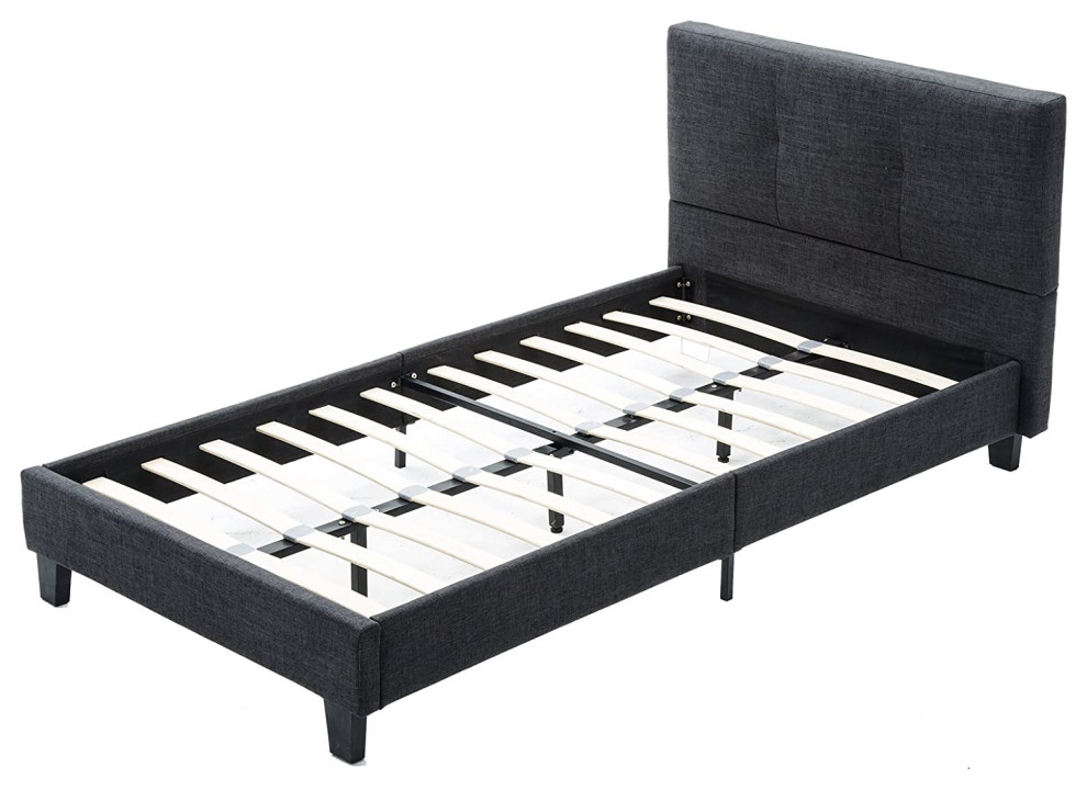 Mecor Upholstered Linen Platform Bed Assembly Instructions Hanaposy