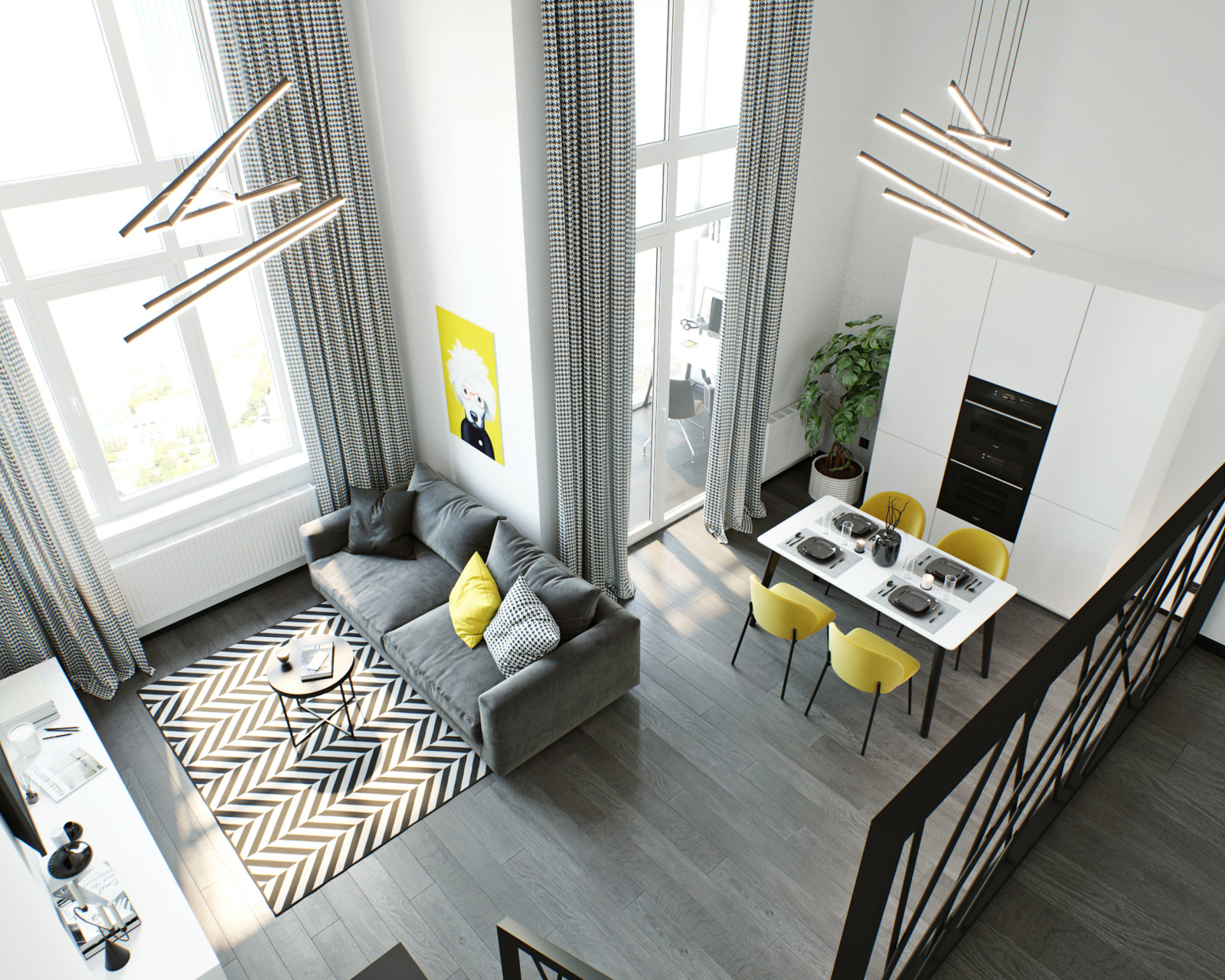 Антресольный этаж в квартире-студии