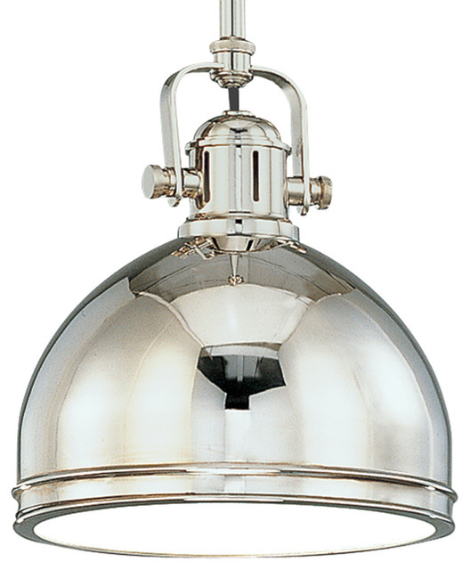 Hudson Valley Lighting 8011 Ob 120 1 Light Pendant Hudson Valley Lighting Marion Polished Nickel Pendant Light W 1 150w