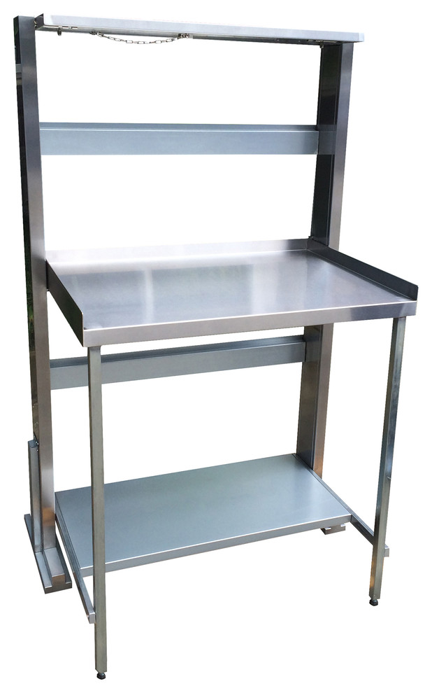 Space Saving Stainless Steel Work Bench Station
