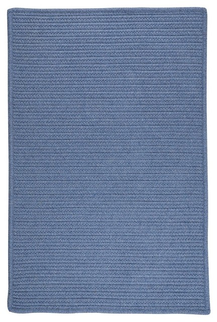 Sunbrella Solid Rug, Cornflower, 3'x5', 3'x5' - Contemporary - Outdoor ...