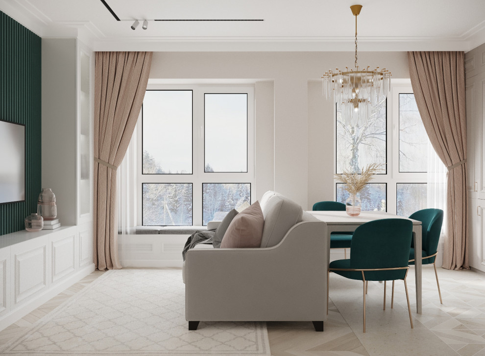 Дизайн-проект трехкомнатной квартиры в современном стиле