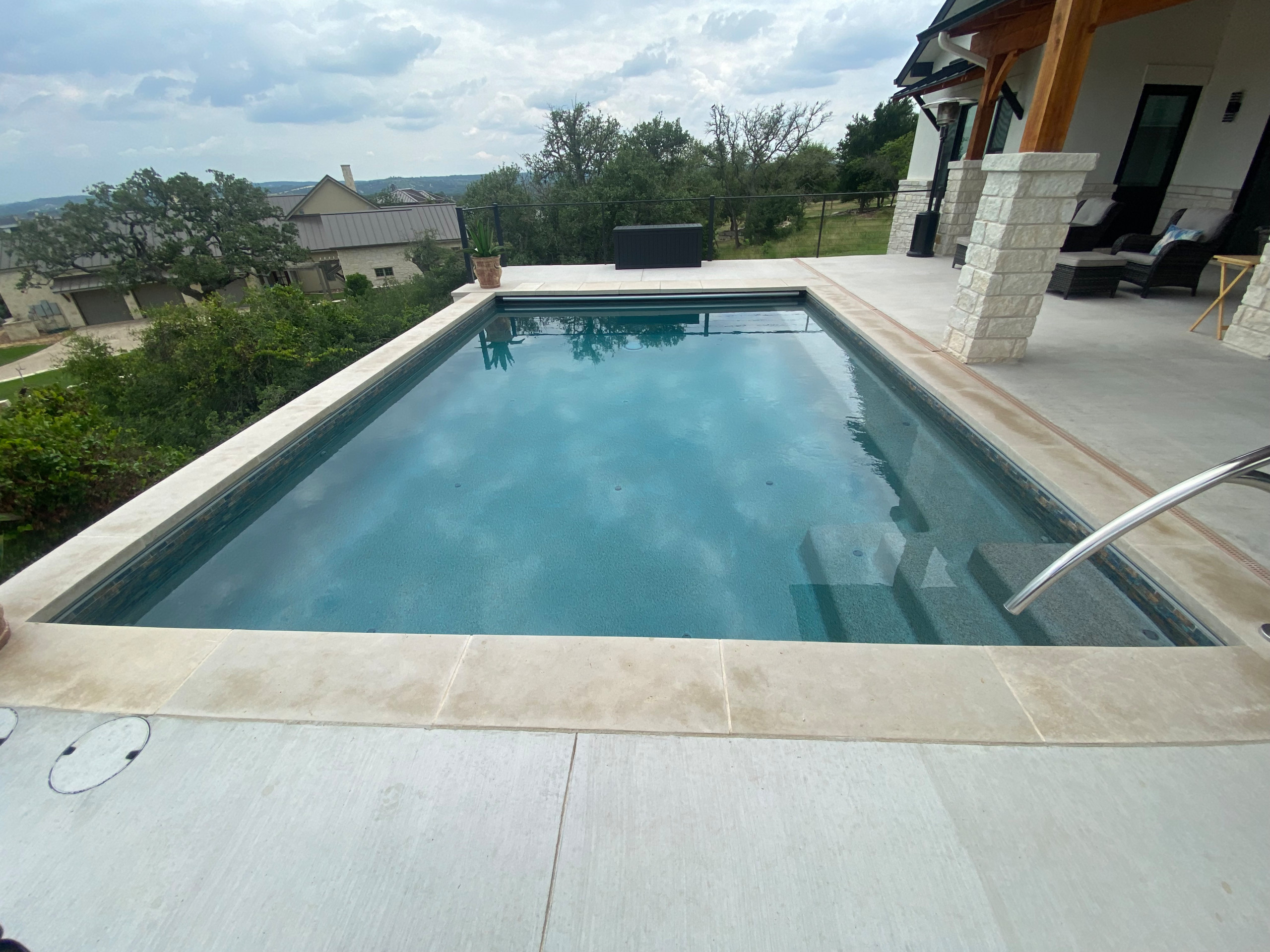 Texas Hill Country Pool with Auto Cover
