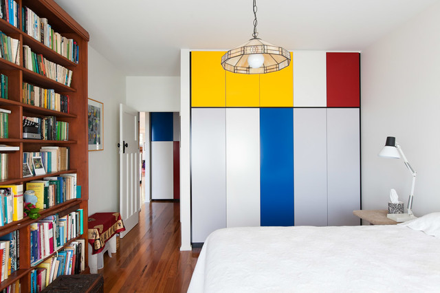 Mondrian midcentury-bedroom