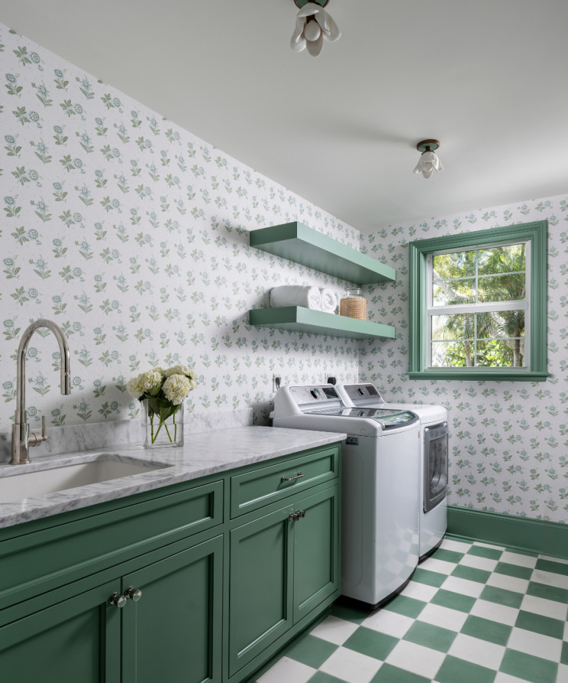 Custom Cabinetry for the Laundry Room - Beach Style - Laundry Room ...