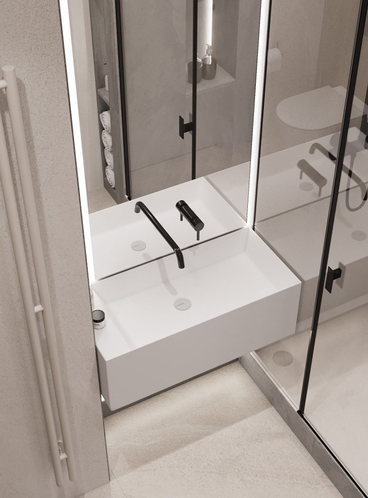 проект "Сдержанный комби на 87м2"