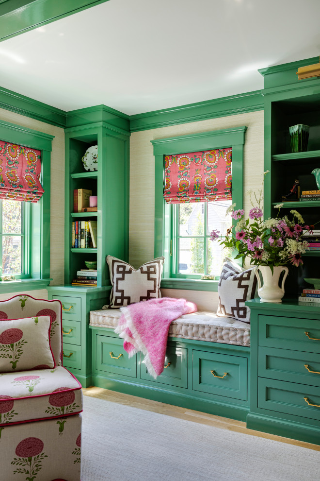 Inspiration for a transitional home design remodel in Boston