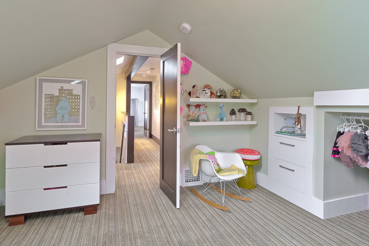 This is an example of a contemporary kids' room in Seattle.