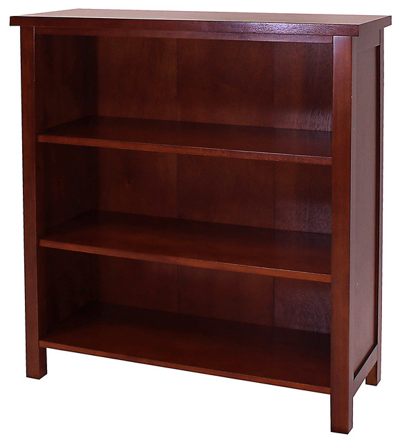 Oakdale 3Tier Bookcase, 37.75" Tall Transitional Bookcases by DonnieAnn