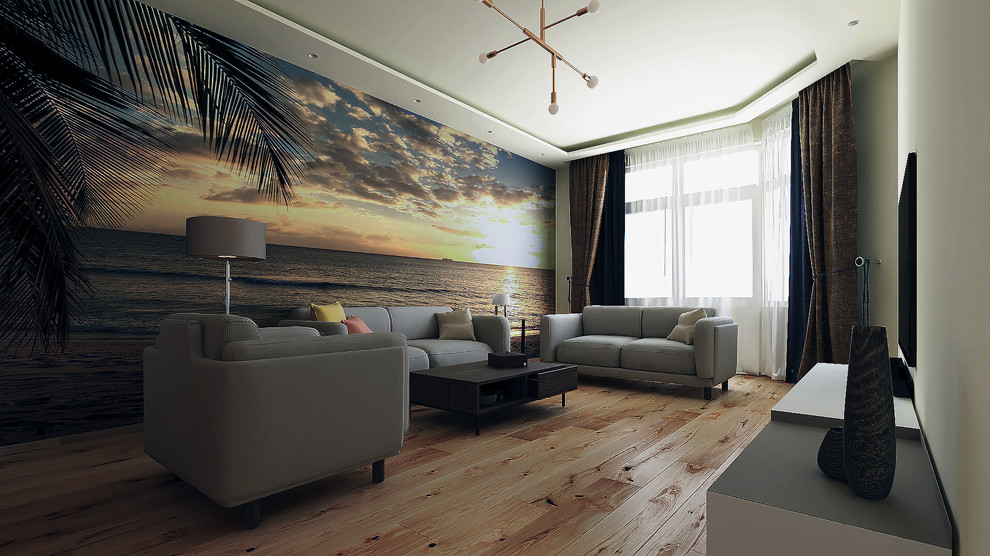 визуализация гостиной