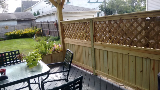 Timber Tech Deck With Pergola Chicago By Archadeck Of Chicagoland Houzz Au