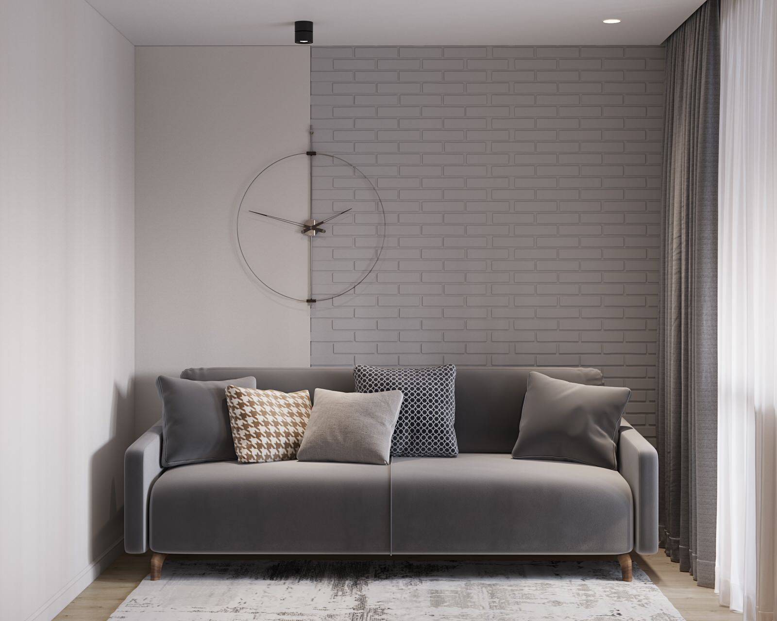 проект "Сдержанный комби на 87м2"