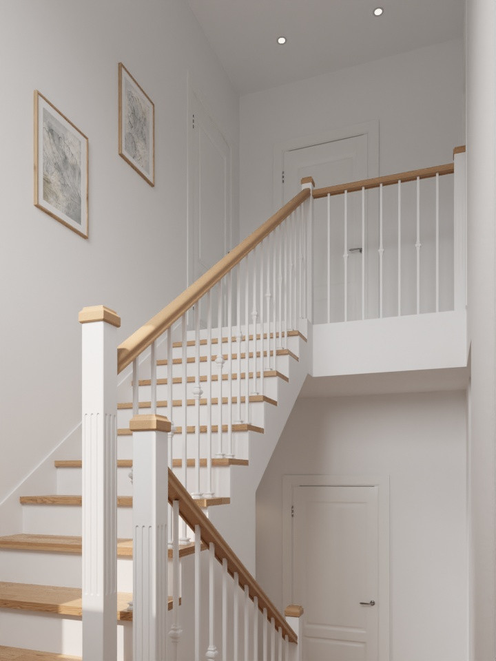 Частный дом в белом цвете