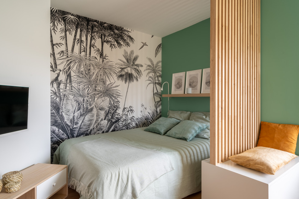 Design ideas for a scandinavian bedroom in Nantes.